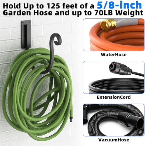 Garden Hose Holder Wall Mount,Water Hose Holder for Outside(2 Pack) - size: 2 Pack