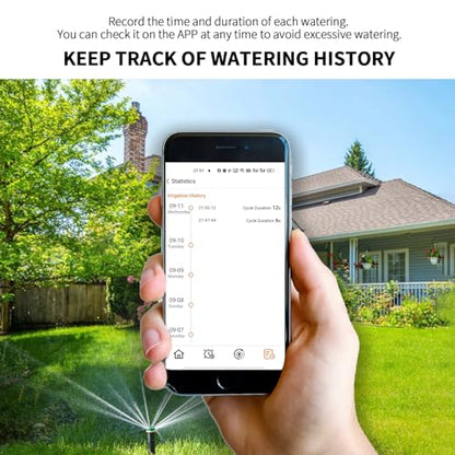 WiFi Water Timer for Garden Hose, Sprinkler Timer with 1 Outlet for Lawns and Yard, Rain Delay/Remote/Manual/Automatic Drip Irrigation System Programmable Faucet - size: 1-1 Zone Smart