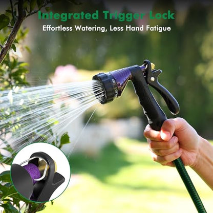 RESTMO Garden Hose Nozzle Heavy Duty, Hose Spray Nozzle for Garden Hose - color: Purple