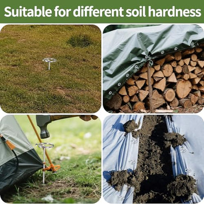 60 Pcs 6 Inch Landscape Fabric Staples, Tensile Strength 450-500Mpa - style: G-60 PCS