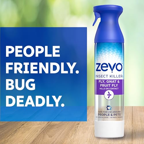Zevo Flying Insect Bug Aerosol Spray, Kills Flies & Fruit Flies, 3 Bottles - style: 3 Flying Insect Killer