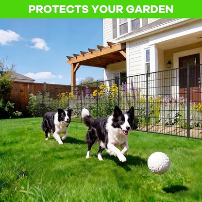 Garvee Garden Fence, 40in(h) x 11.8ft 5 Pack Garden Fencing Animal Barrier