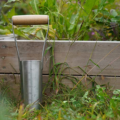 Garden Bulb Planter with 6 inches Depth Mark, Bulb Transplanter - size: 14.3in Bulb Planter