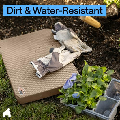 GORILLA GRIP® Extra Thick Foam Kneeling Pad for Gardening, 17.5x11 Beige - color: Beige