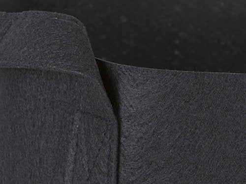 247Garden 5-Pack 7-Gallon Aeration Fabric Pot/Plant Grow Bag w/Handles (260 GSM, Black, 12H x 13D) - color: Black, size: 7 Gallon