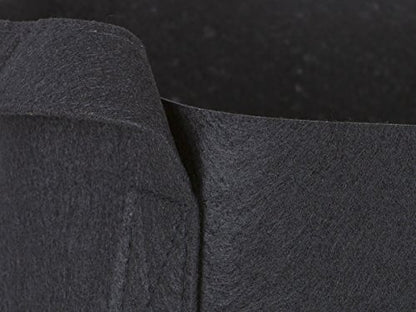 247Garden 5-Pack 7-Gallon Aeration Fabric Pot/Plant Grow Bag w/Handles (260 GSM, Black, 12H x 13D) - color: Black, size: 7 Gallon