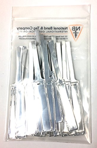 Aluminum Wrap Around Write-On Tags, Pack of 100 Flexible Metal Plant Labels for Trees, Branches, Wires, Cables, Inventory, Asset Identification and Garden Markers