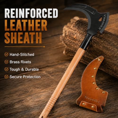 2-in-1 Heavy-Duty Gardening Sickle - color: Natural Wood Color