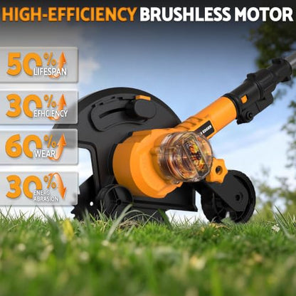 Brusless Lawn Edger Compatible with Dewalt 20V Max Battery (No Battery)