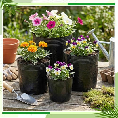 20 Pcs 10 Gallon Nursery Bag 15.8 Inch Plastic Nursery Plant Pot - size: 10 Gallon