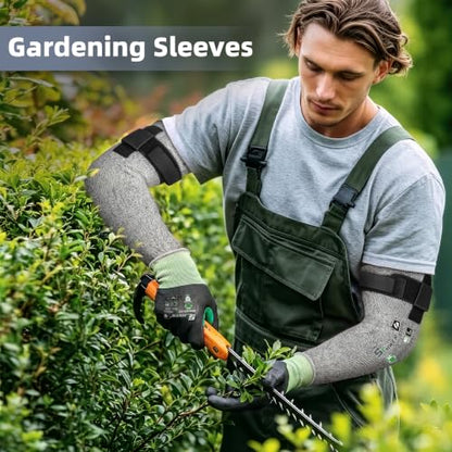Schwer 10 Pairs 18in PRO-SKIN A6 Cut Resistant Arm Sleeves, S909 - color: Grey, size: 18 In-10 Pairs