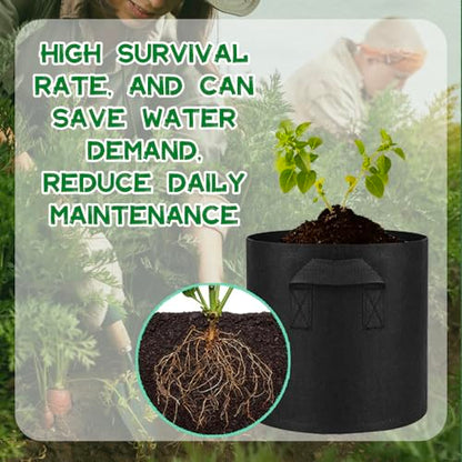 6 Pcs Lily Plant Pots for Pond, 2 Gallons Aquatic Pond Planter, Breathe Reusable Grow Bags with Handles for Aquatic Plants, Water Lily, Lotus, Potato,Onion,Flowers - size: 2 Gallon