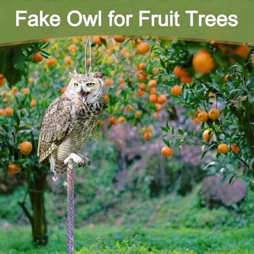 2PCS Flat Fake Owl Plastic Owls to Scare Pigeon - color: Gray Owl 2pcs