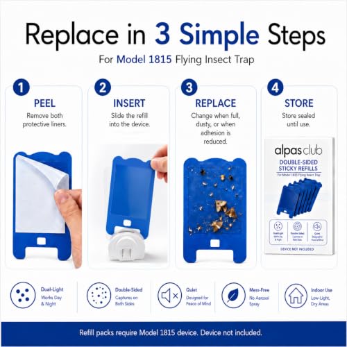 Flying Insect Trap Refills for Model 1815, 6 Pack, Device Not Included - size: 6 Refills