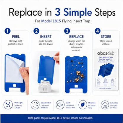 Flying Insect Trap Refills for Model 1815, 6 Pack, Device Not Included - size: 6 Refills
