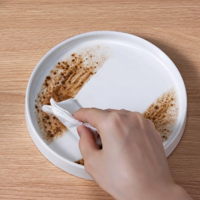 Ceramic Plant Saucer 6.5 Inch 2 Pack White, Fits Pot Base Under 6 Inch - size: 6.5in 2pack