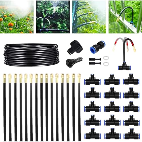 49.21FT 360° Adjustable Drip Irrigation System for Garden - size: 49.21FT
