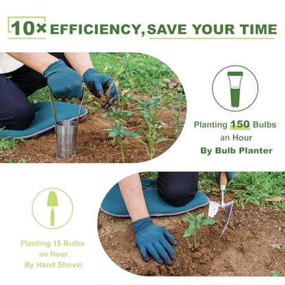 Haliaeetus Bulb Planter Tool, 6 inches Depth Mark Tulip Bulb Planter Tool - size: 6'' Depth Mark Bulb Planter Tool