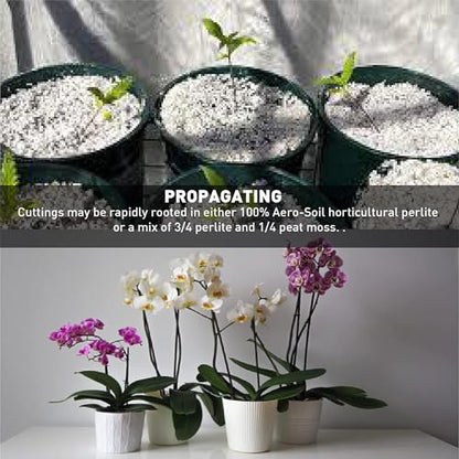 AeroSoil Perlite Premium Horticultural Grade Soil Additive Drainage and Growth - Coarse 4 Cubic Foot - color: 4CF