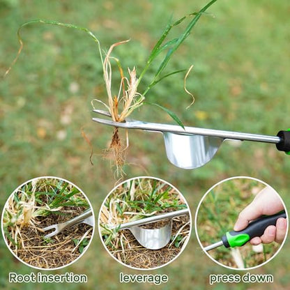 Weed Puller Tool, 4 Pack Stainless Steel Weeding Tool