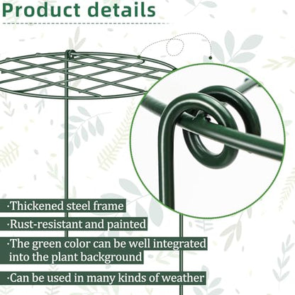 10 Pack 12 x 16 Inch Peony Cages and Supports for Outdoor Plants - size: 10pack/12 x 16 inch