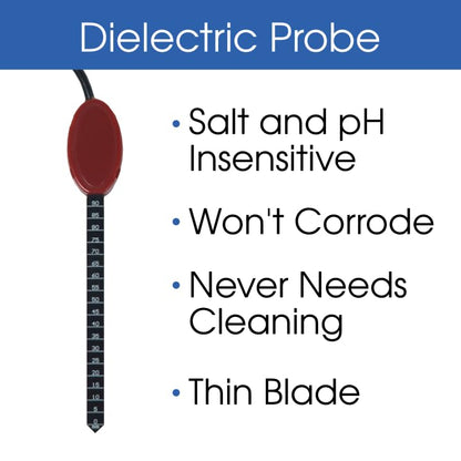 Professional Grade Digital Soil Moisture Meter with Dielectric Probe, Highly Accurate, Probe Will Never Corode, Graphical Backlit Display, Rugged Easy Grip Hand Held Case