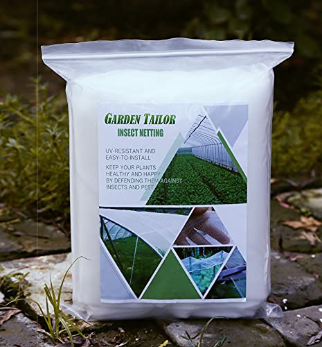 Garden Netting Pest Barrier: 10'x50' Fine Bug Insect Net - size: 10'x50'