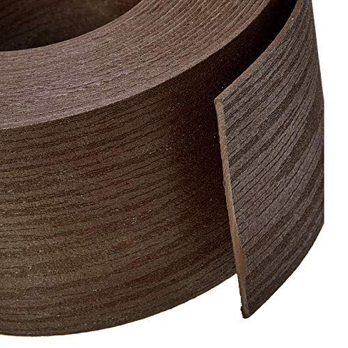 Amazon Basics Flexible Landscape Edging Coil for Garden Border, Flower Beds, Lawn and Pathways, 5 inch x 40ft, Brown, 10 Stakes (Pack of 2) - size: 5" (Pack of 2)