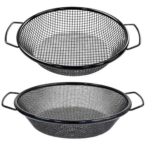 2PCS Soil & Compost Sifter with Handle, 3mm & 6mm for 5 Gallon Bucket