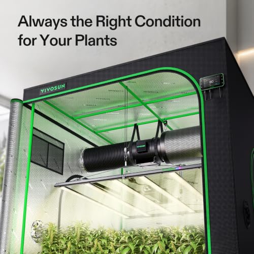 VIVOSUN GIY 5x5 Smart Grow Tent Kit WiFi-Integrated 750W LED Grow System - size: 60"x60"x80"