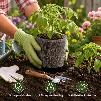 15 Gallon Gopher Baskets,24"x 24" Root Guard Proof Wire Baskets,304 Stainless Steel Plant Root Protector Cage（2 Pack） - size: 15 Gallon-2Pcs