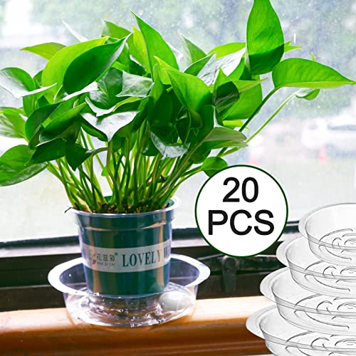20 Pack Plant Saucers of 6, 8, 10, 13 inch,Plant Drainage Trays,Durable Flower Pot Drip Trays,Durable Plastic Plant Trays for Indoors, Outdoors,Collects Flower Pot Drainage - size: 6,8,10,13 Inch/20pcs