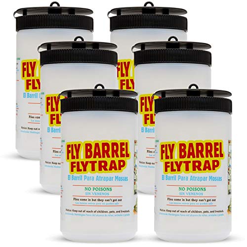 Flies Be Gone Fly Trap - Disposable Protein-Powered Attractant Fly Catcher - Made in USA - Natural Bait Trap for Patios, Ranches; Easy to Use Outdoor Trap, Keeps Flies from Coming Indoors.