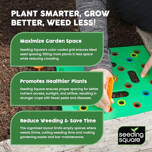 Seeding Square Planting Tool, Seed Planter for Square Foot Gardening Kit