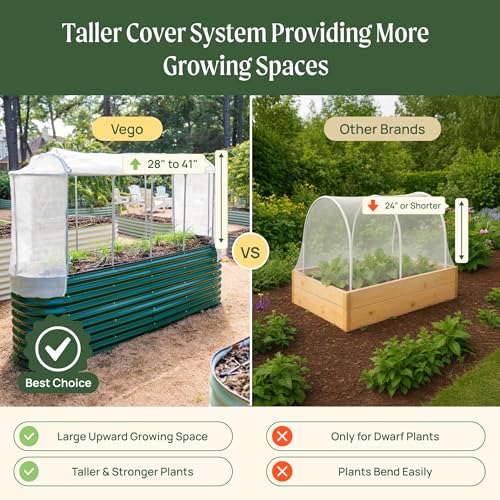 Vego garden 3.5' x 6.5' Mesh Cover System,Pest Control Frame Cover Kit,35% Shading Rate for Plant Protection, Durable & Heavy-Duty Garden Cover (Garden Beds Not Included) - size: 3.5'W x 6.5'L