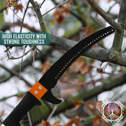15ft Extendable Long Handle Tree Trimmers with Sharp Steel Blade