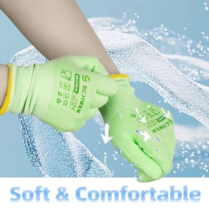 Schwer 6/12 Pairs Garden Gloves For Women, XX-Large Size - size: XX-Large
