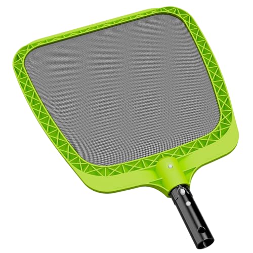Sepetrel Pool Skimmer Net - Professional Heavy Duty Reinforced Frame Nylon Flat Leaf Rake Net,for Spa Pond Swimming Pool, Cleaning Supplies and Accessories, (Pole Not Included) - size: Pool Skimmer