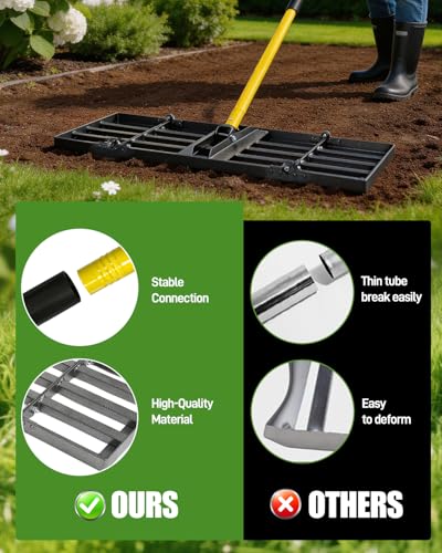 Joyhalo 30in Lawn Leveling Rake - size: 30in