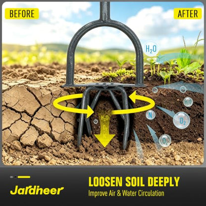 Jardineer Hand Till Cultivator, 2 Pack Garden Claw Set