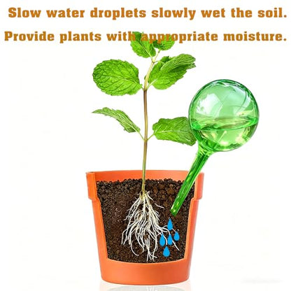 Plant Self Watering Globes, 10pcs Garden Potted Plant Watering Devices - color: D. Green-6L4S
