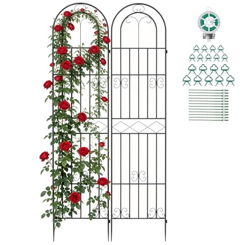 Suteck Garden Trellis for Climbing Plants Outdoor, 87" H x 20" W, 2 Pack - style: 87 x 20"/ 2Pcs