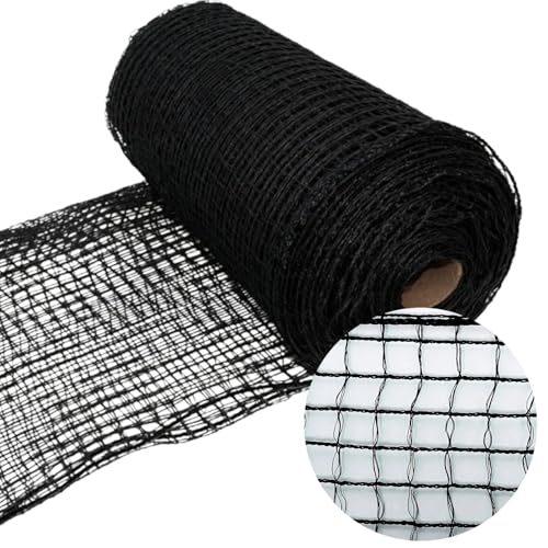 POYEE 5x100ft Garden Fence Temporary Fence, Plastic Mesh Fence Safety Fence - color: Black, size: 5x100ft