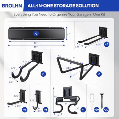 32" Garage Tool Organizer Wall Mount - size: 32 Inches