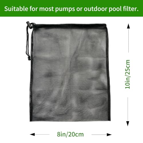 2 Pcs 8" x 10" Pump Barrier Bag, Pond Pump Filter Bag - size: 8" x 10"