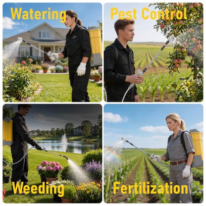 4.76-Gal Battery Powered Backpack Sprayer Compatible with DeWalt 20V MAX