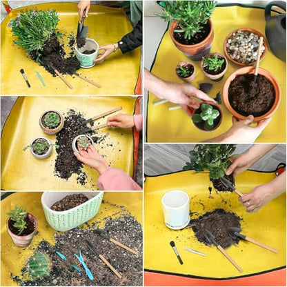 Thickened Gardening Mat, Transplanting, Potted Plant, Soil Changing, Garden, Preparation Mat, Floor, Flower Mat, Foldable and Portable, for Soil Changing