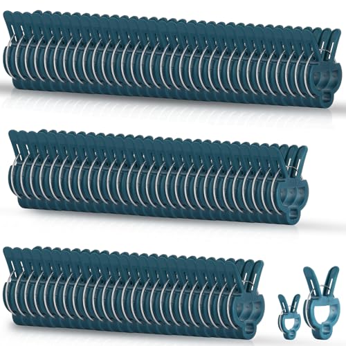 PERSZEN Plant Support Clips, 120 PCS Gentle Flower Plant Clamps for Supporting Vine Climbing Plants, Gardening Lever Loop Gripper Clips Help Stems Vines Grow Straight Upright, 2 Sizes in one Pack - size: 120
