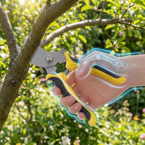 10 Pcs Garden Shears Pruning Garden Clippers Bulk Bypass Pruner Heavy Duty for Gardening Hedge Plant Cutting Flower Scissors for Rose, Tree Trimming & weak Hand, Heavy Duty Pruning Scissor