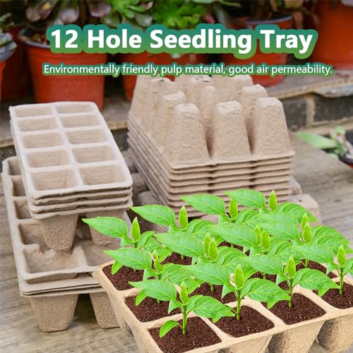 240 Cells Seed Starter Tray, 20 Pack Plant Starter Kit - size: 240 Cells, 20 Packs